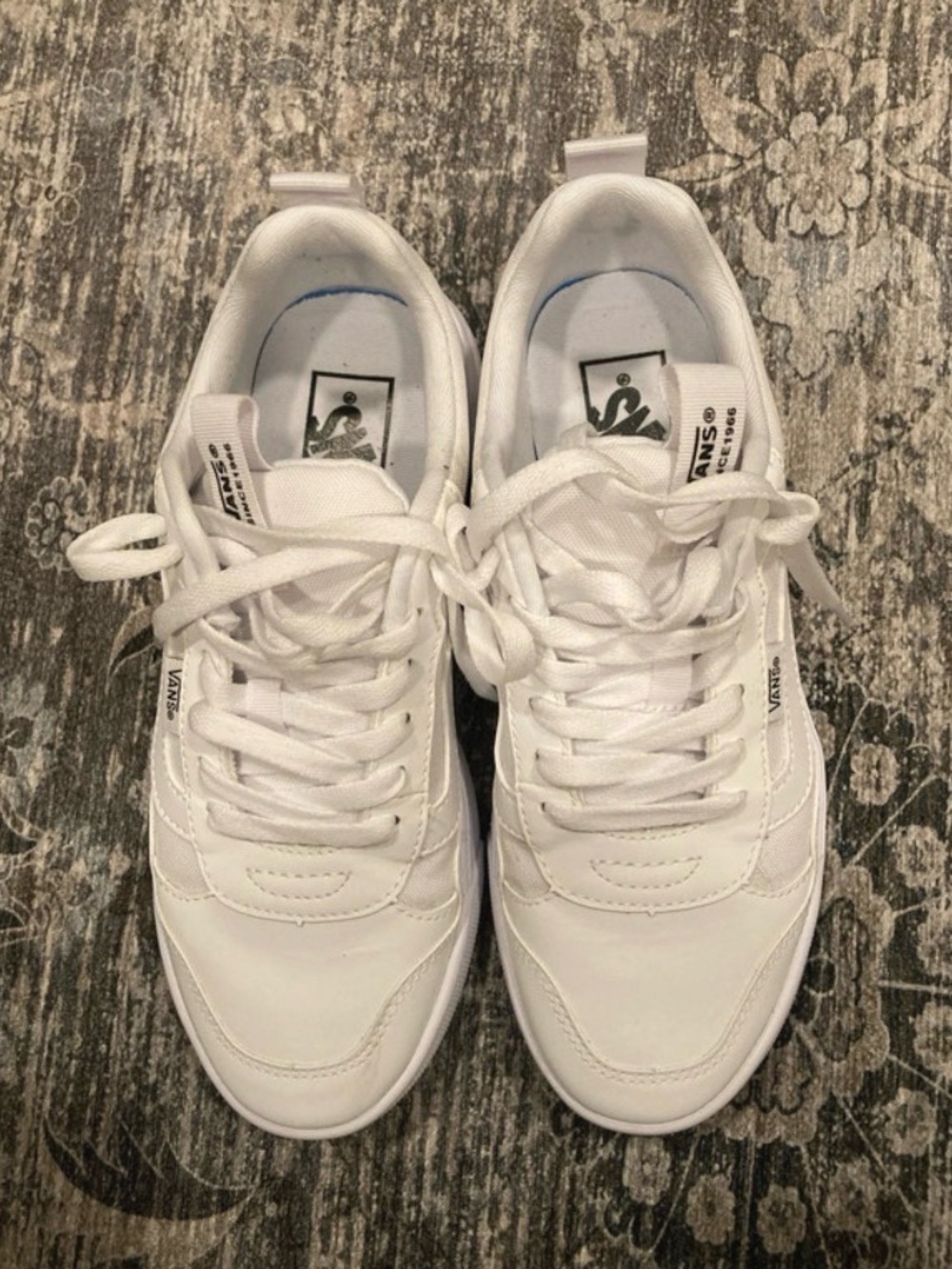 Vans All-White Low-Top EXP Sneakers